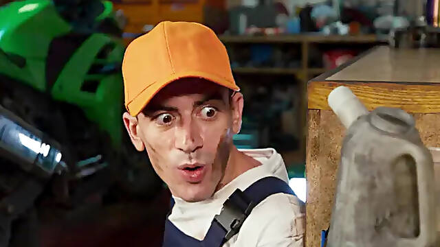 Brazzers: A Cap, Leather & Enhanced Big Tit Fantasy